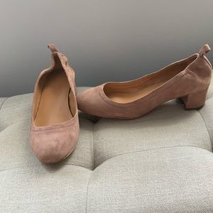 NWOT J Crew Suede Block Pumps